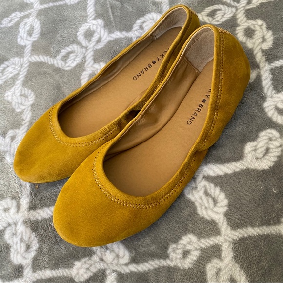 Lucky Brand Shoes - NWOT Lucky brand mustard emmie flat size 9.5